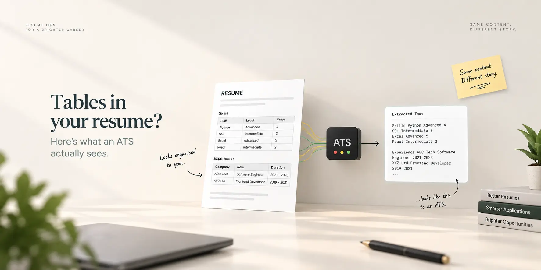 Can an ATS Read Tables in a Resume?